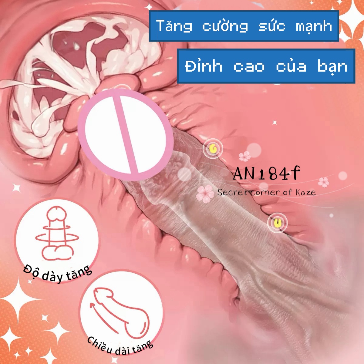 Quần đeo dildo tăng size AN184f