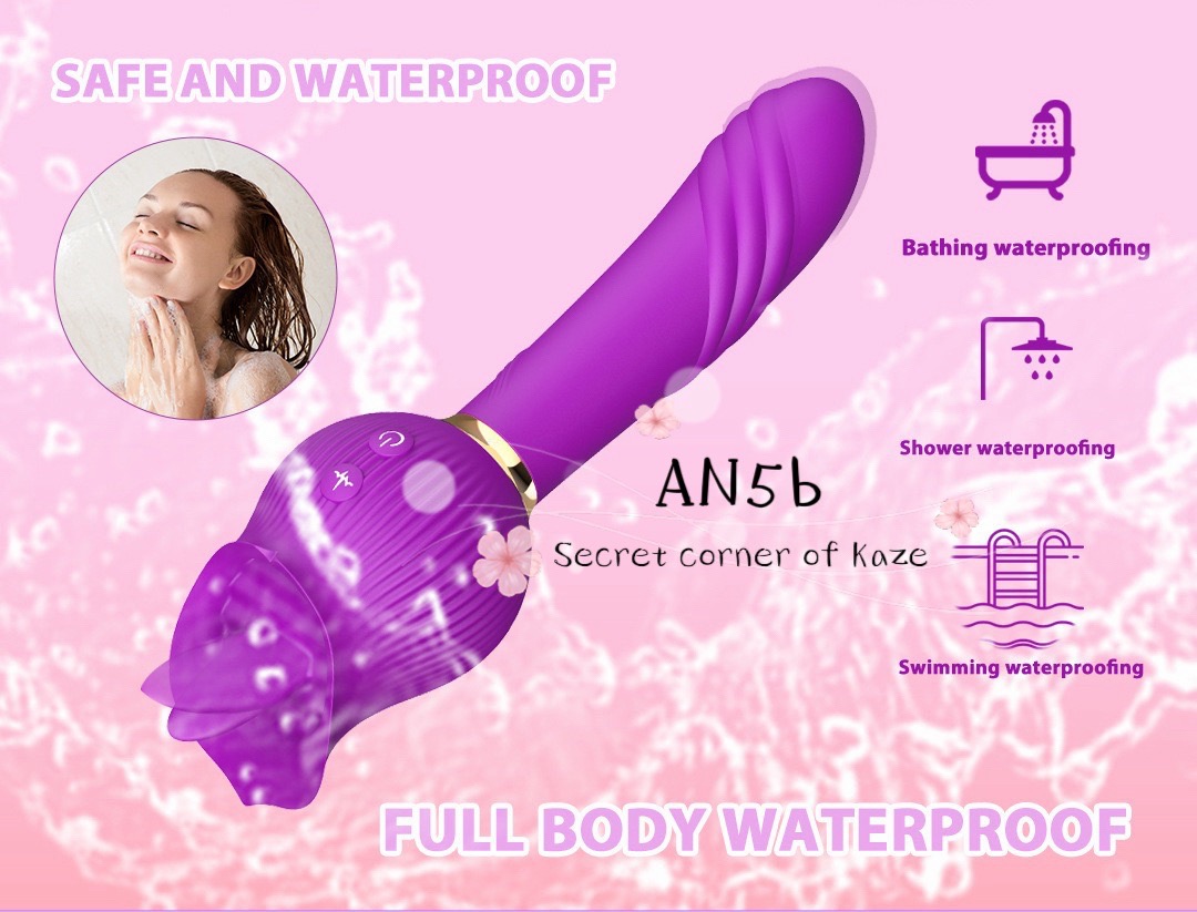 Hoa hồng liếm rung hai đầu AN5b