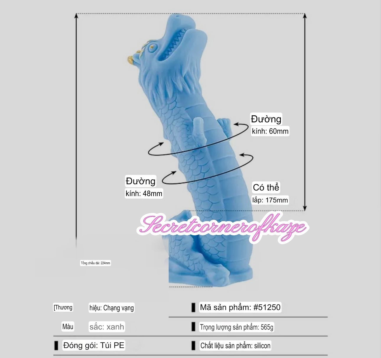 Rồng xanh cute Am866e