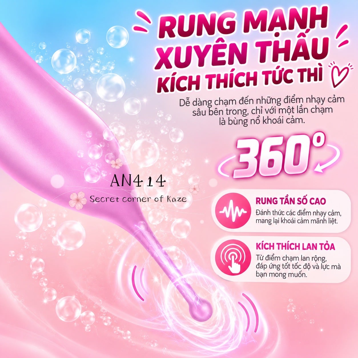 Mini pink stick AN414