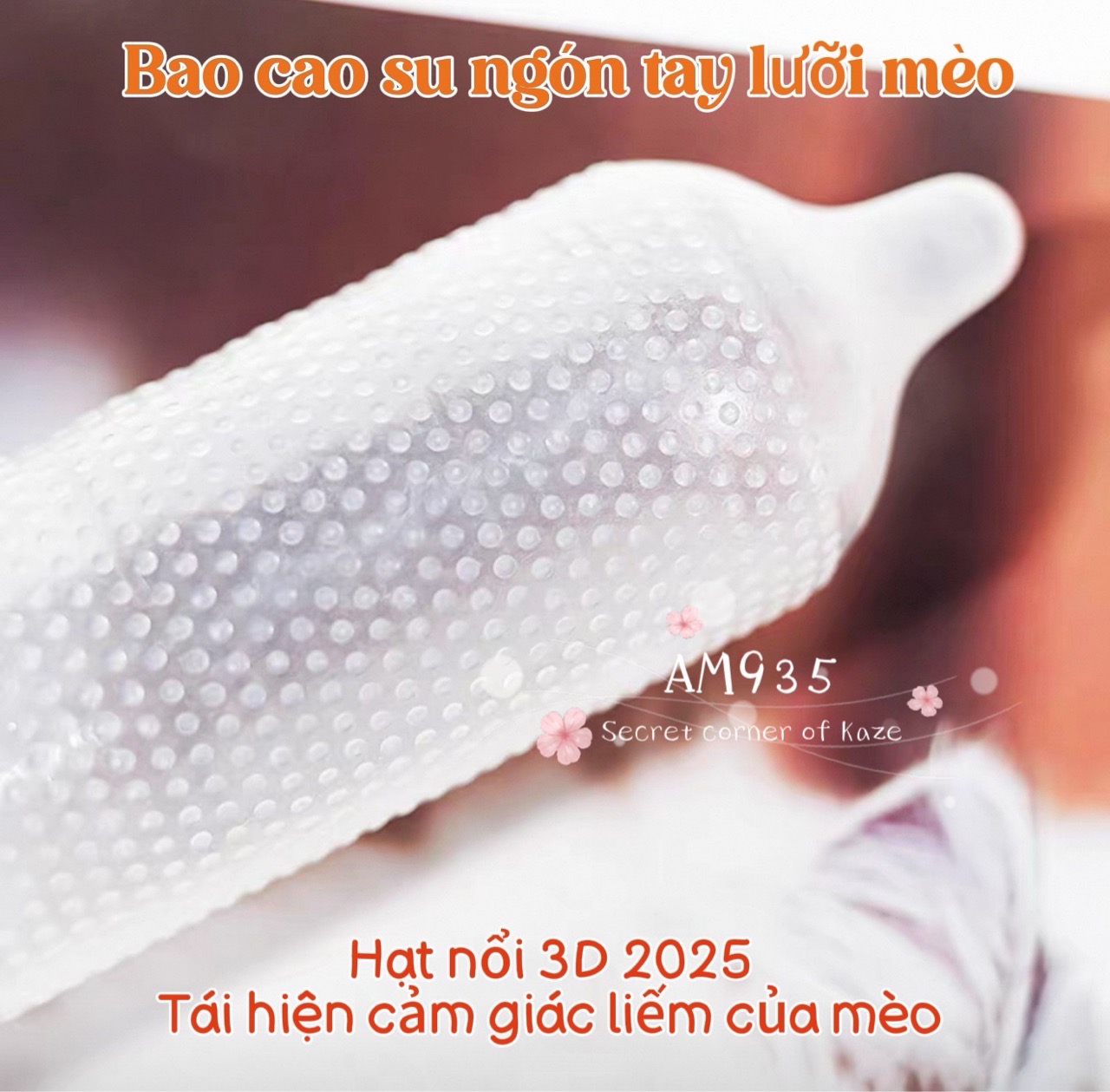 Bao cao su ngón tay lưỡi mèo Am935