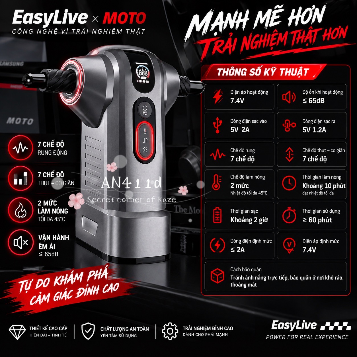 Easylive x Moto AN411d