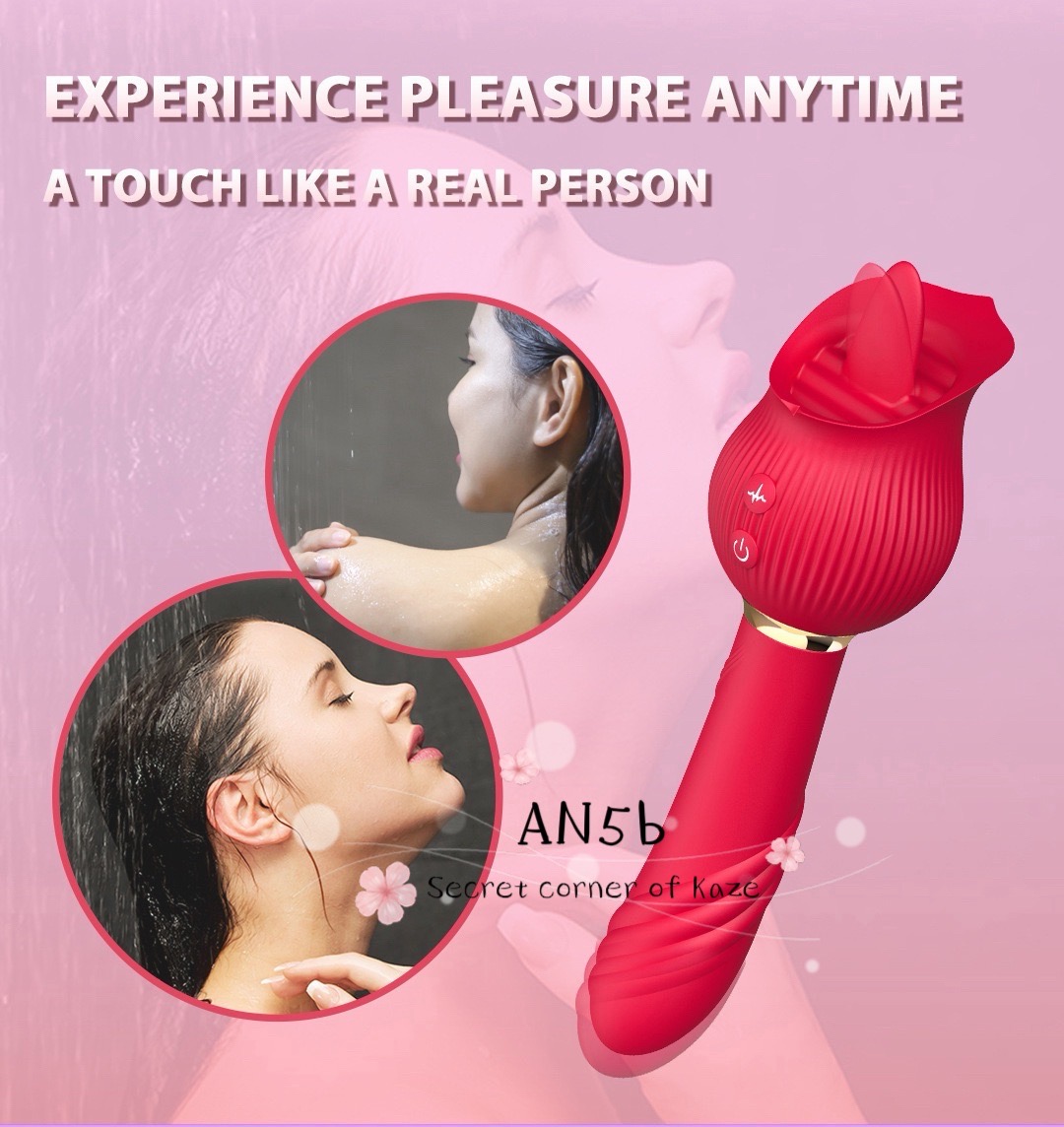 Hoa hồng liếm rung hai đầu AN5b