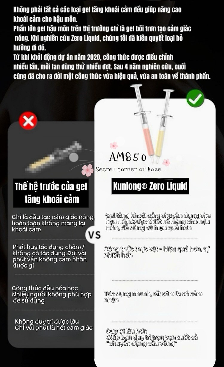 Gel tăng khoái cảm anal AM850