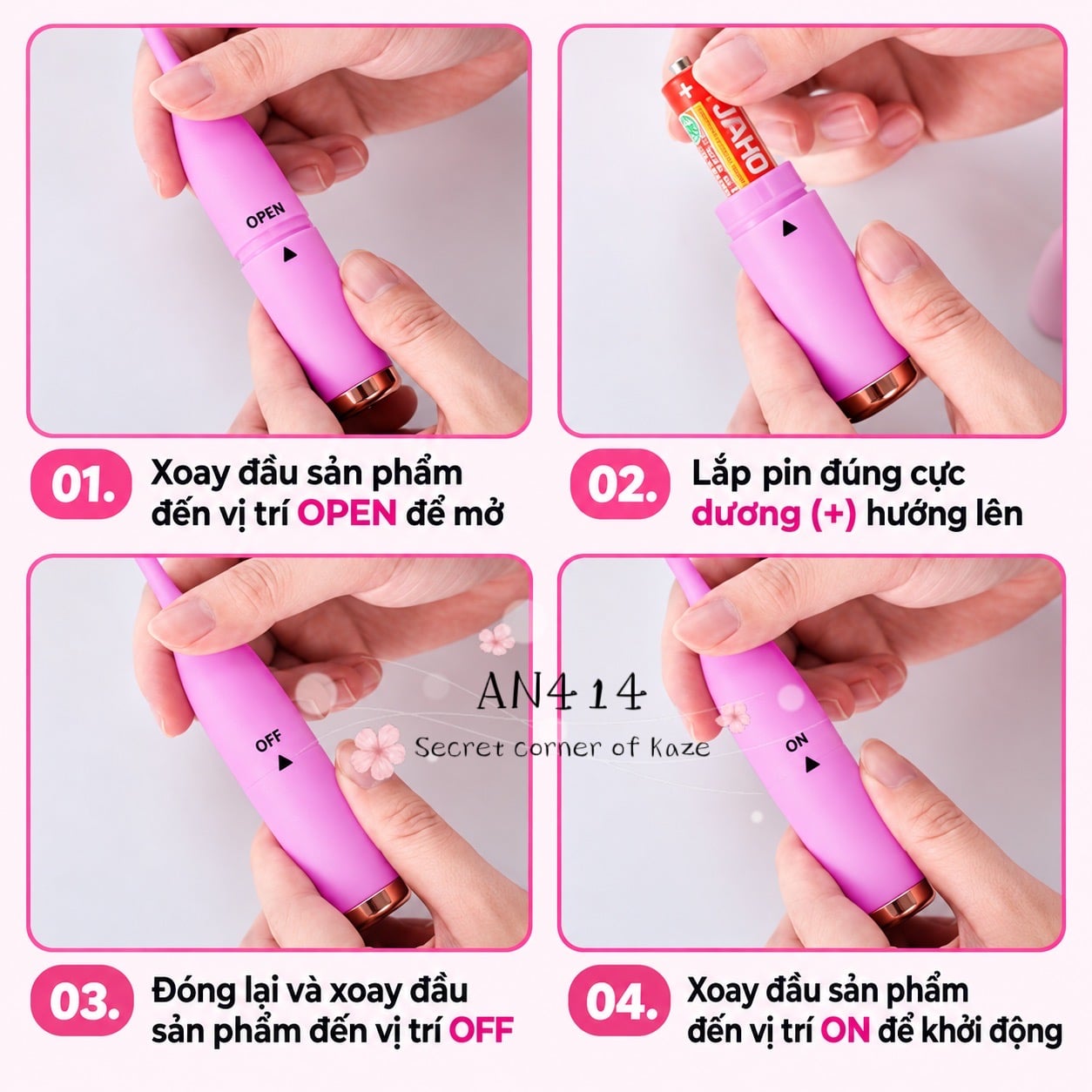 Mini pink stick AN414