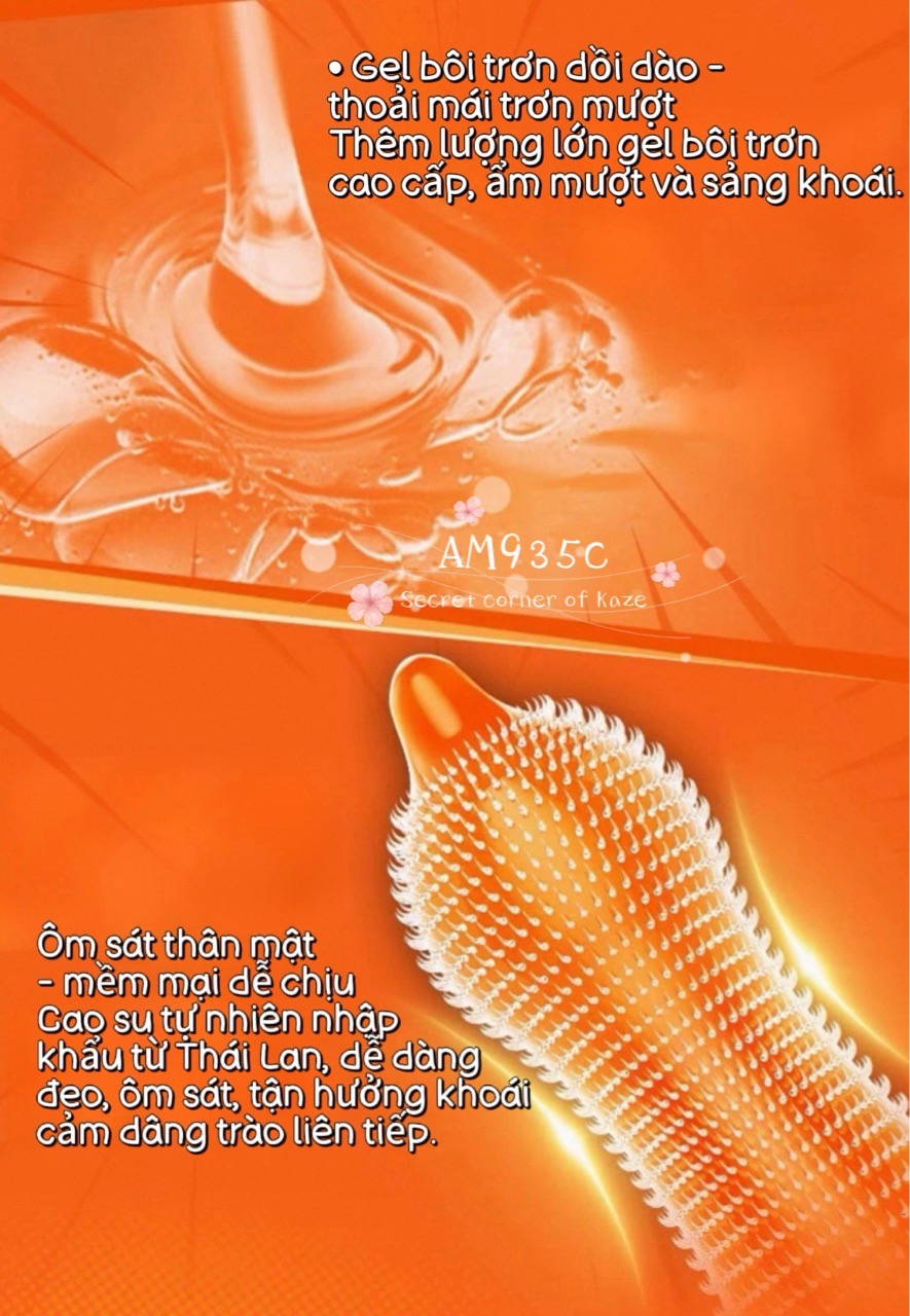 Bao cao su lưỡi mèo cà phê AM935a