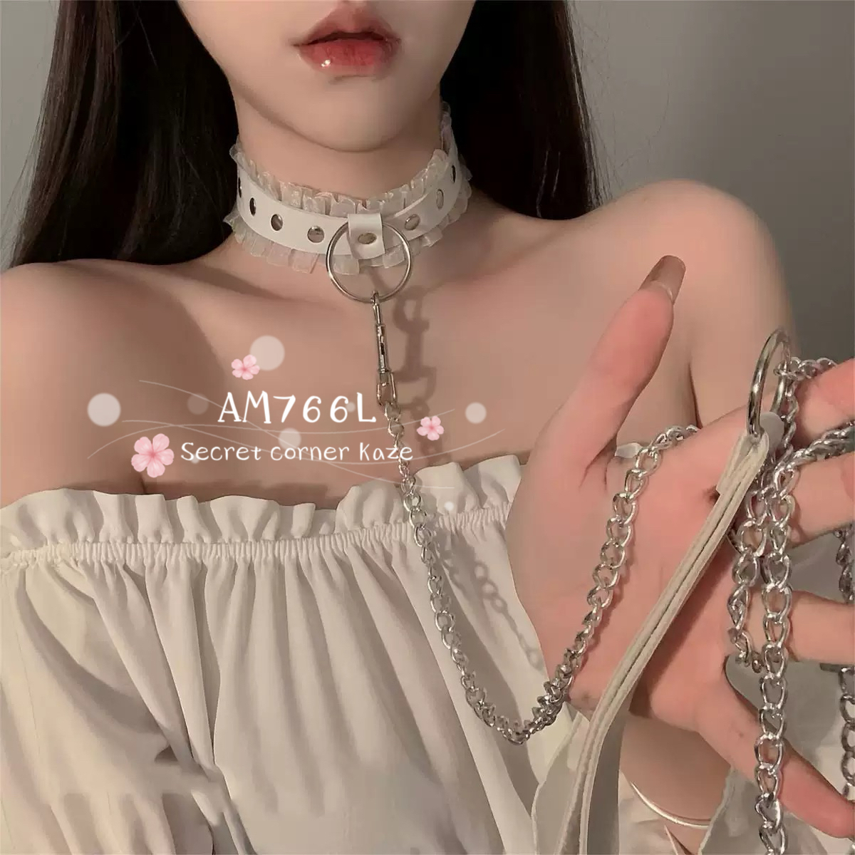 Dây dắt choker ren Am766L