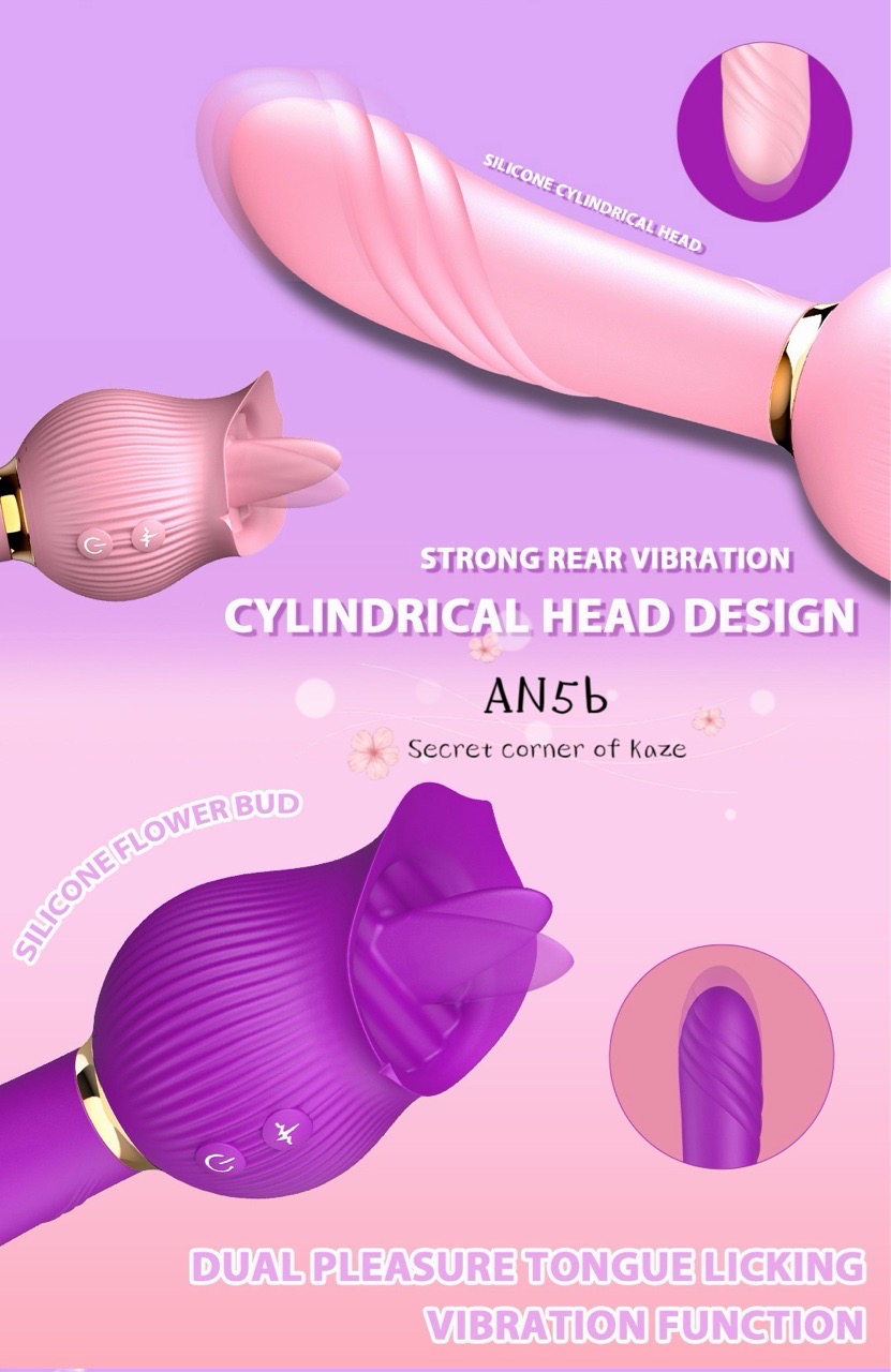 Hoa hồng liếm rung hai đầu AN5b