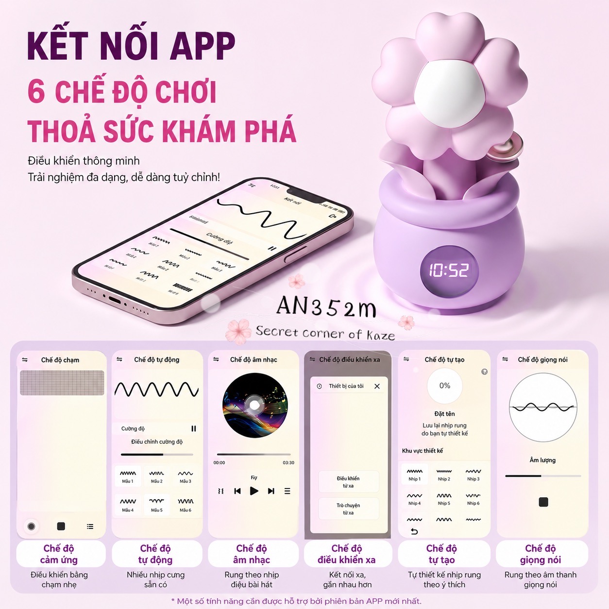 Chậu hoa báo thức AN352m