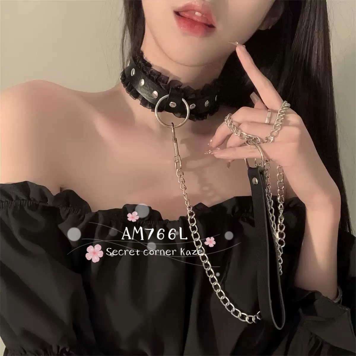 Dây dắt choker ren Am766L