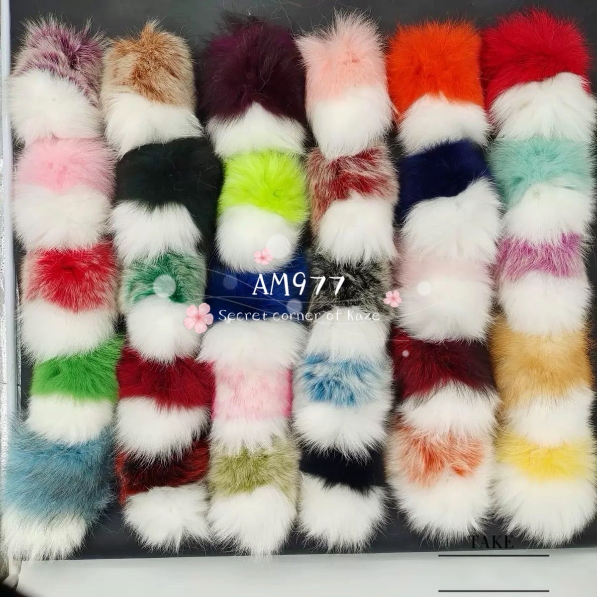 Đuôi thỏ nhiều màu AM977