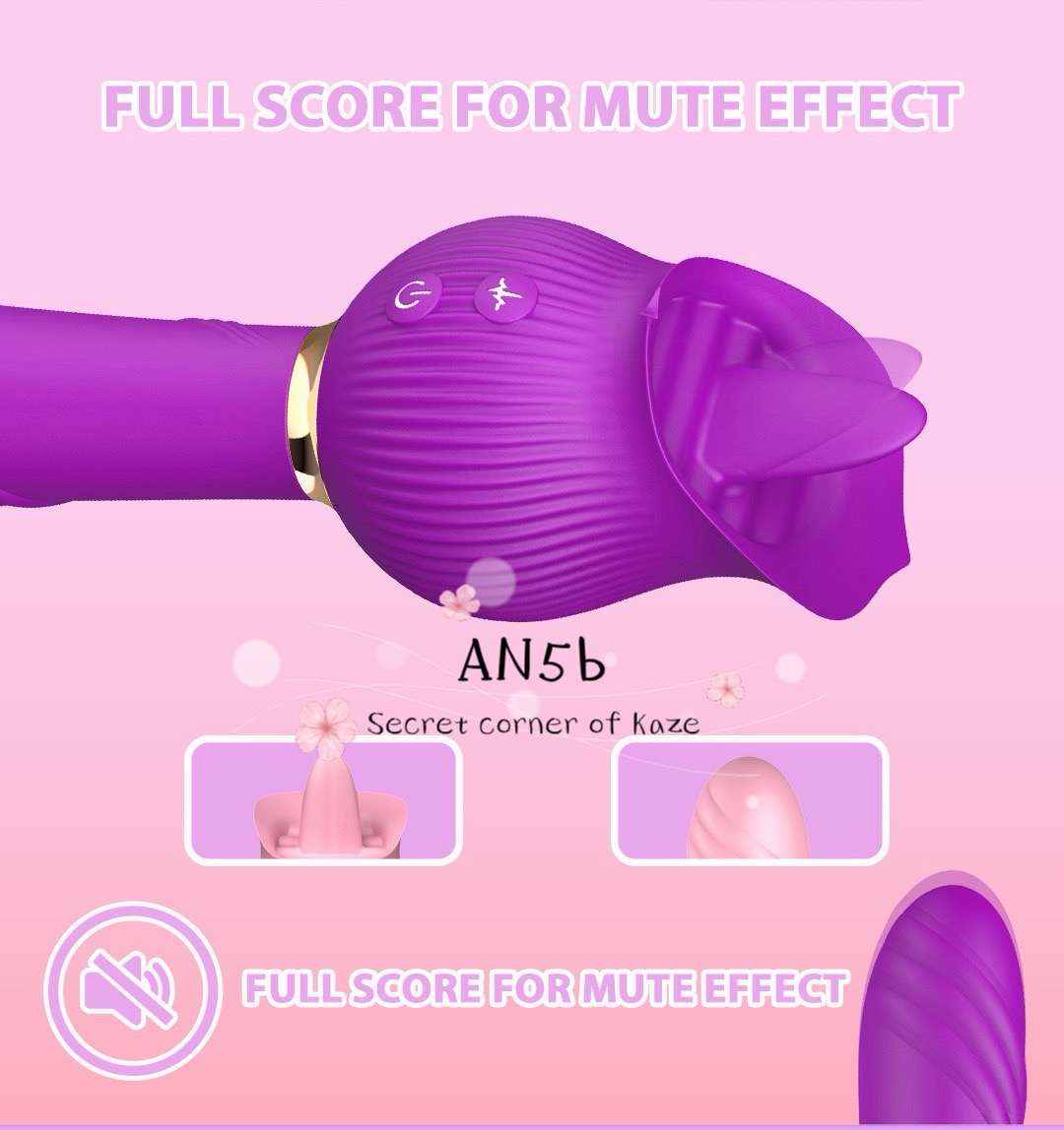 Hoa hồng liếm rung hai đầu AN5b