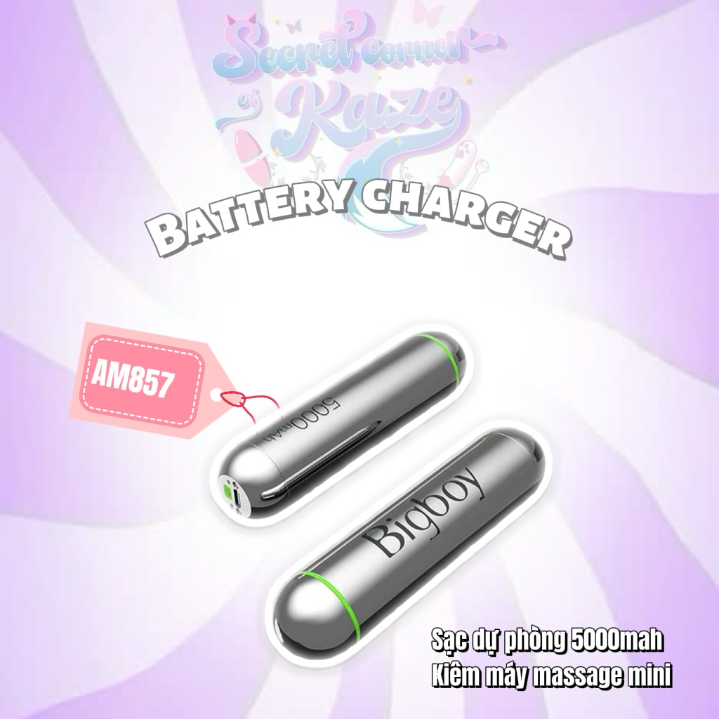 Sạc dự phòng máy massage AM857