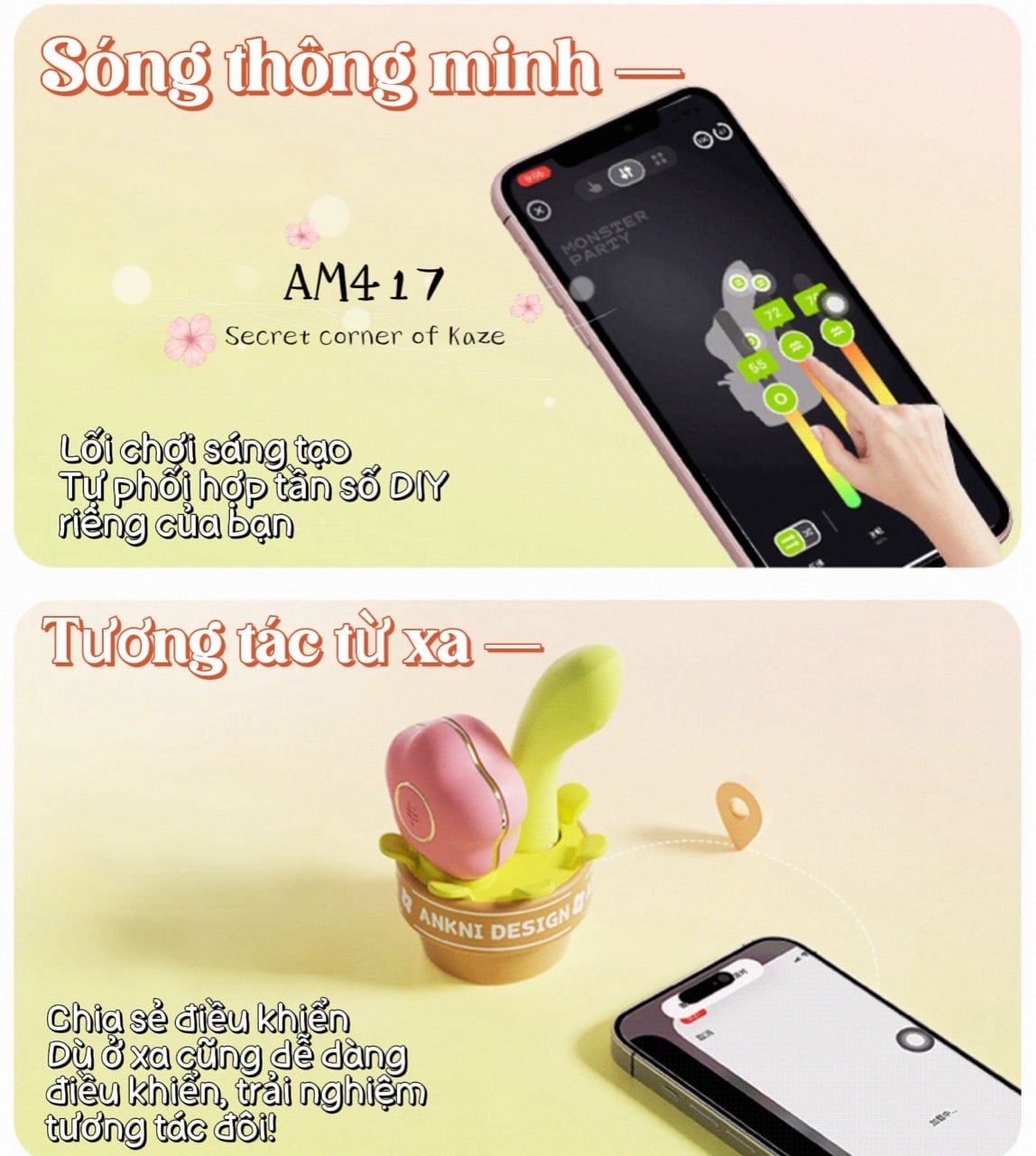 Chậu hoa massage AM417