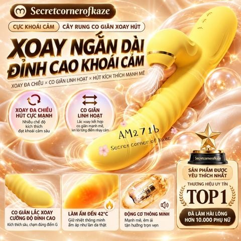 Banana stick gậy rung thụt hút AM271b