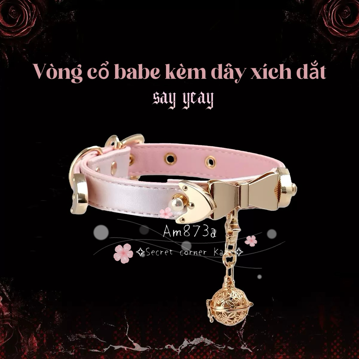Choker chuông hồng Am873a
