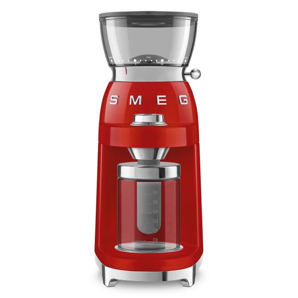 Máy xay cà phê Smeg CGF03RDEU - Smeg - Một tách cà phê ngon bắt đầu từ quá trình xay. Máy xay cà phê Smeg CGF03 là lựa 