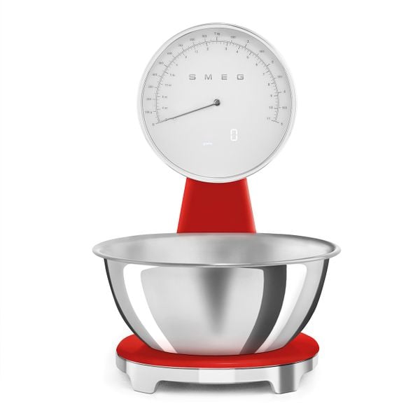 Cân nhà bếp analog Smeg 50's Retro Style - KSF01RDWW - Smeg - Cân nhà bếp Smeg KSF01RDWW kết hợp thiết kế thanh lịch với độ chính xác cao, sở 
