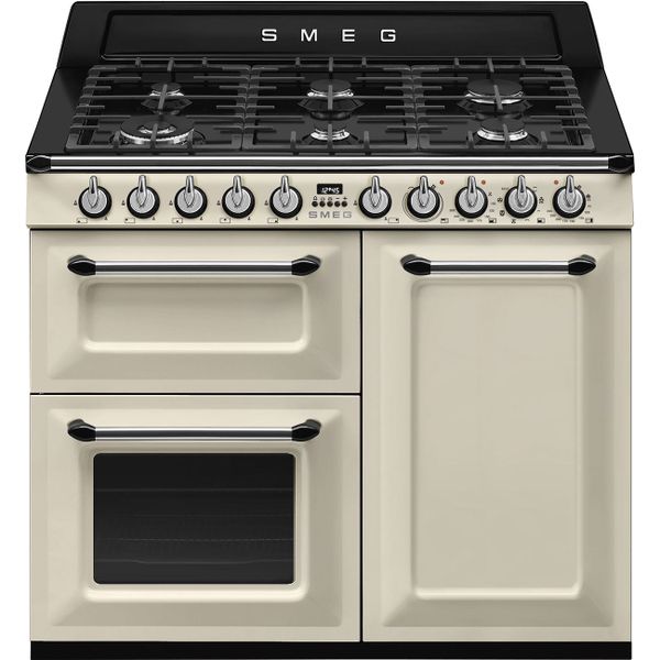 BẾP NẤU  KÈM LÒ NƯỚNG  CÓ MẶT BẾP GAS SMEG VICTORIA, 90CM - Smeg - BẾP NẤU  KÈM LÒ NƯỚNG  CÓ MẶT BẾP GAS SMEG VICTORIA, 90CM