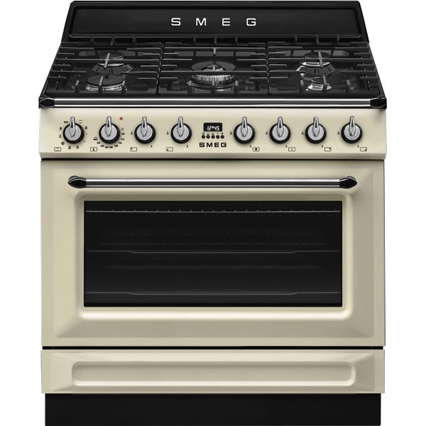 BẾP NẤU KÈM LÒ NƯỚNG CÓ MẶT BẾP GAS 115L, SMEG VICTORIA, 90CM - Smeg - BẾP NẤU KÈM LÒ NƯỚNG CÓ MẶT BẾP GAS 115L, SMEG VICTORIA, 90CM
