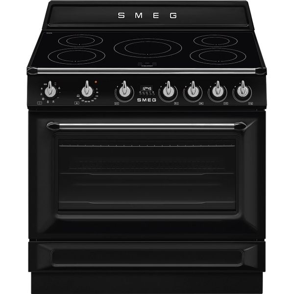 Bếp nấu kèm lò nướng Smeg TR90IMBL - Smeg - Trải nghiệm nấu nướng đỉnh caoNhờ hai quạt và hai vòng nhiệt tròn, quá trình làm