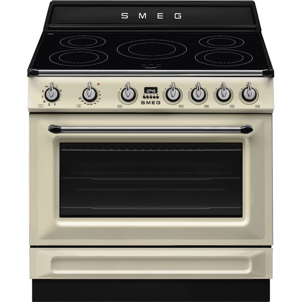 BẾP NẤU KÈM LÒ NƯỚNG CÓ MẶT BẾP TỪ 115L SMEG VICTORIA, 90CM - Smeg - BẾP NẤU KÈM LÒ NƯỚNG CÓ MẶT BẾP TỪ 115L SMEG VICTORIA, 90CM