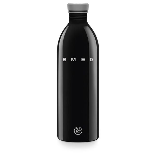 Bình nước SMEG Urban 1L - Màu đen - Smeg - Bình nước SMEG x 24Bottles Urban Bottle là lựa chọn siêu nhẹ – thời trang cho nh