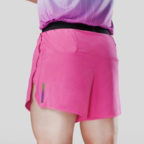 Quần thể thao chạy bộ nam ULTRA FAST HỒNG thấm hút siêu nhẹ Across 