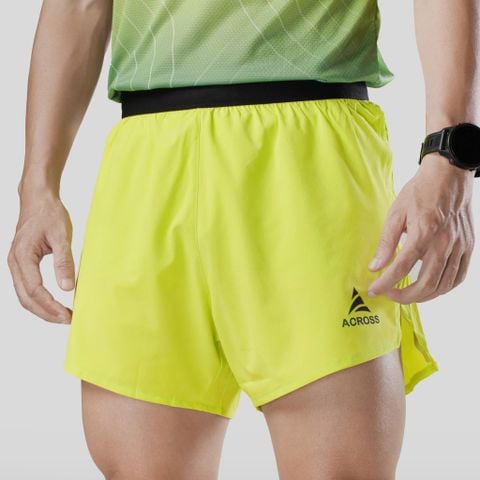  Quần thể thao chạy bộ nam ULTRA FAST XANH CHUỐI thấm hút siêu nhẹ Across 