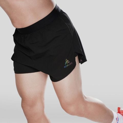  Quần thể thao chạy bộ nam ULTRA FAST ĐEN thấm hút siêu nhẹ Across 