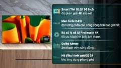 Smart Tivi OLED LG AI 4K 65 inch 65B4PSA