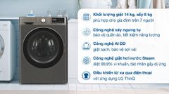 Máy giặt sấy LG AI DD Inverter giặt 14 kg - sấy 8 kg FV1414H3BA