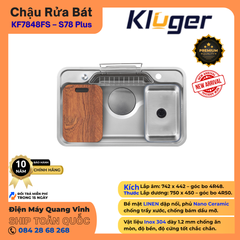 Chậu rửa bát Kluger KF7848FS – S78 Plus