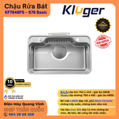 Chậu rửa bát Kluger KF7848FS – S78 Basic