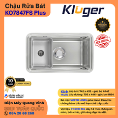 Chậu rửa bát Kluger KO7847FS Plus