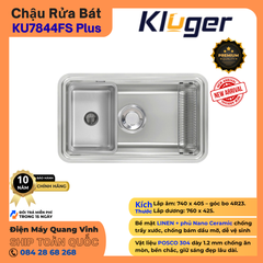 Chậu rửa bát Kluger KU7844FS Plus