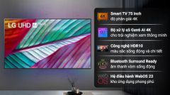 Smart Tivi LG AI 4K 75 inch 75UR7550PSC