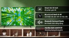 Smart Tivi LG AI 4K 43 inch 43UQ7550PSF
