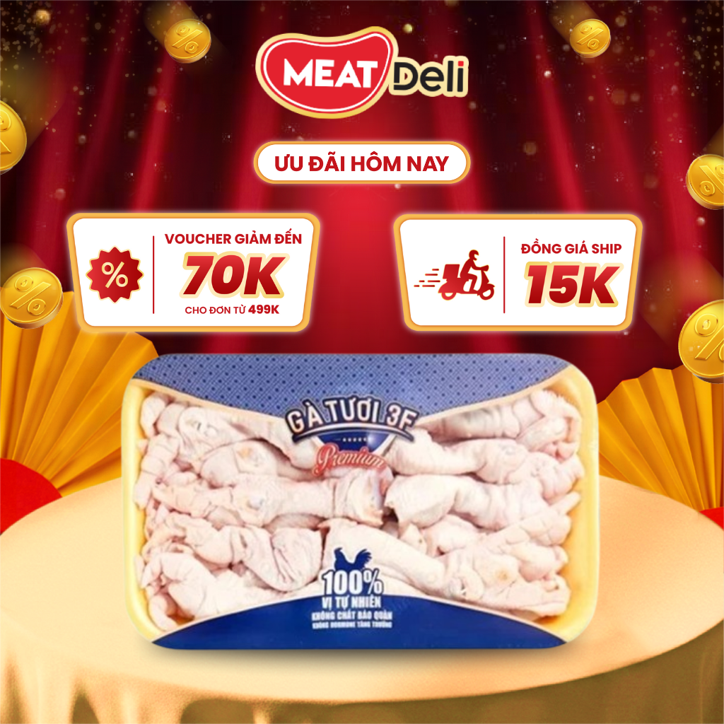  Chân gà rút xương 3F 493gr 