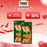  [Combo 2]  Xúc xích thanh trùng Ponnie Premium vị Bratwurst xông khói 2cây x 140gr 
