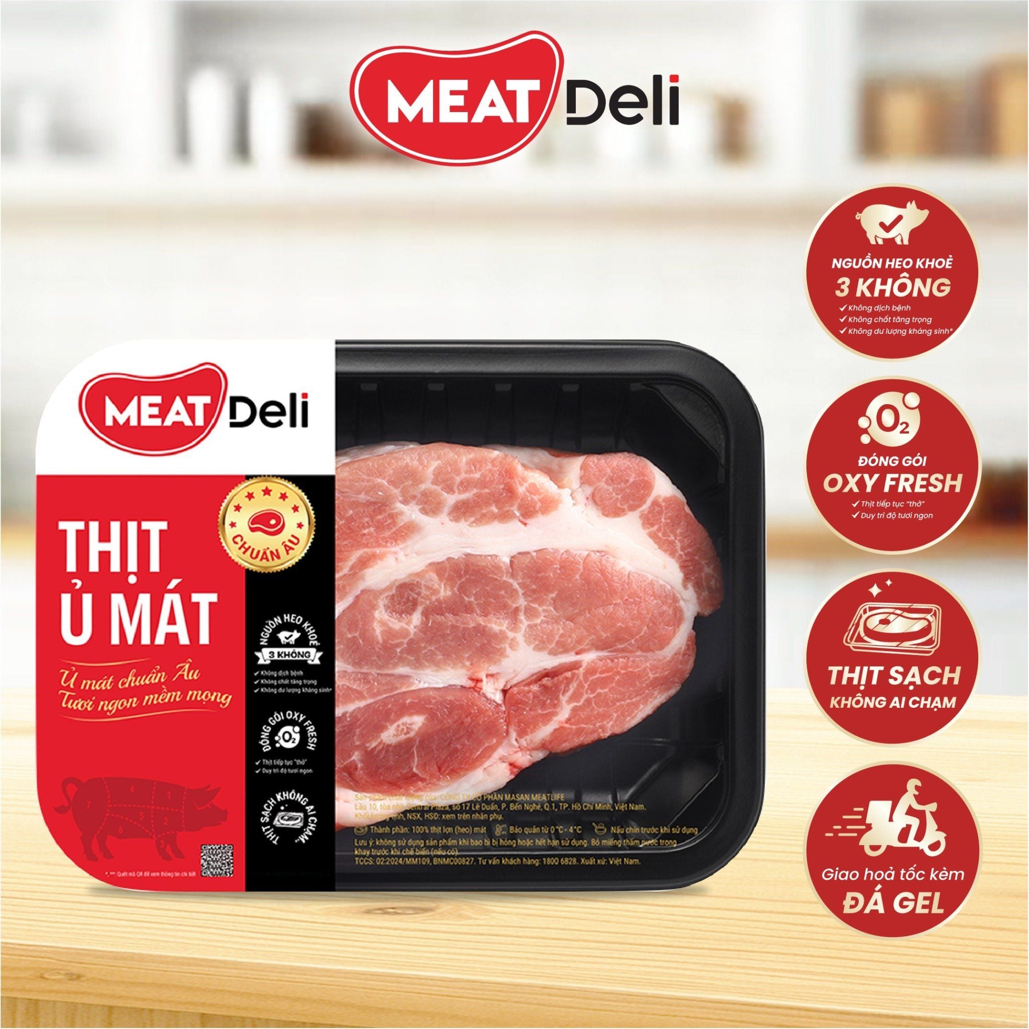  Nạc dăm heo MEATDeli 480gr 