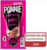  Ponnie Hot Dog giòn ăn liền vị Sườn Nướng (28g) 