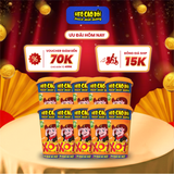  [Combo 10] Xúc xích tiệt trùng Heo cao bồi xốt tôm sữa ly x (3cây x 13gr + 1gói xốt 12gr + 1gói hạt giòn 1.5gr) 