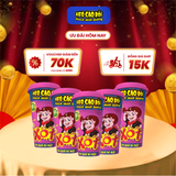  [Combo 5] Xúc xích tiệt trùng Heo cao bồi xốt trứng muối ly x (3cây x 13gr + 1gói xốt 9gr) 
