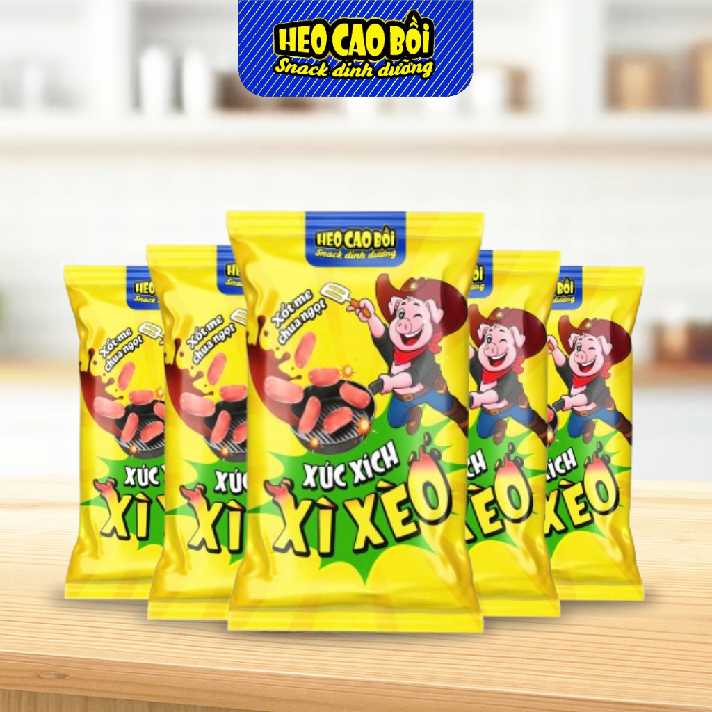  [Combo 5] Xúc xích Xì Xèo Heo Cao Bồi xốt me 