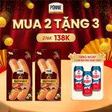  Xúc xích thanh trùng Ponnie Premium vị ớt Jalapeno 2cây x 140gr 