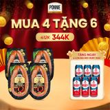  Xúc xích thanh trùng Ponnie Super Premium vòng xông khói (200gr) 