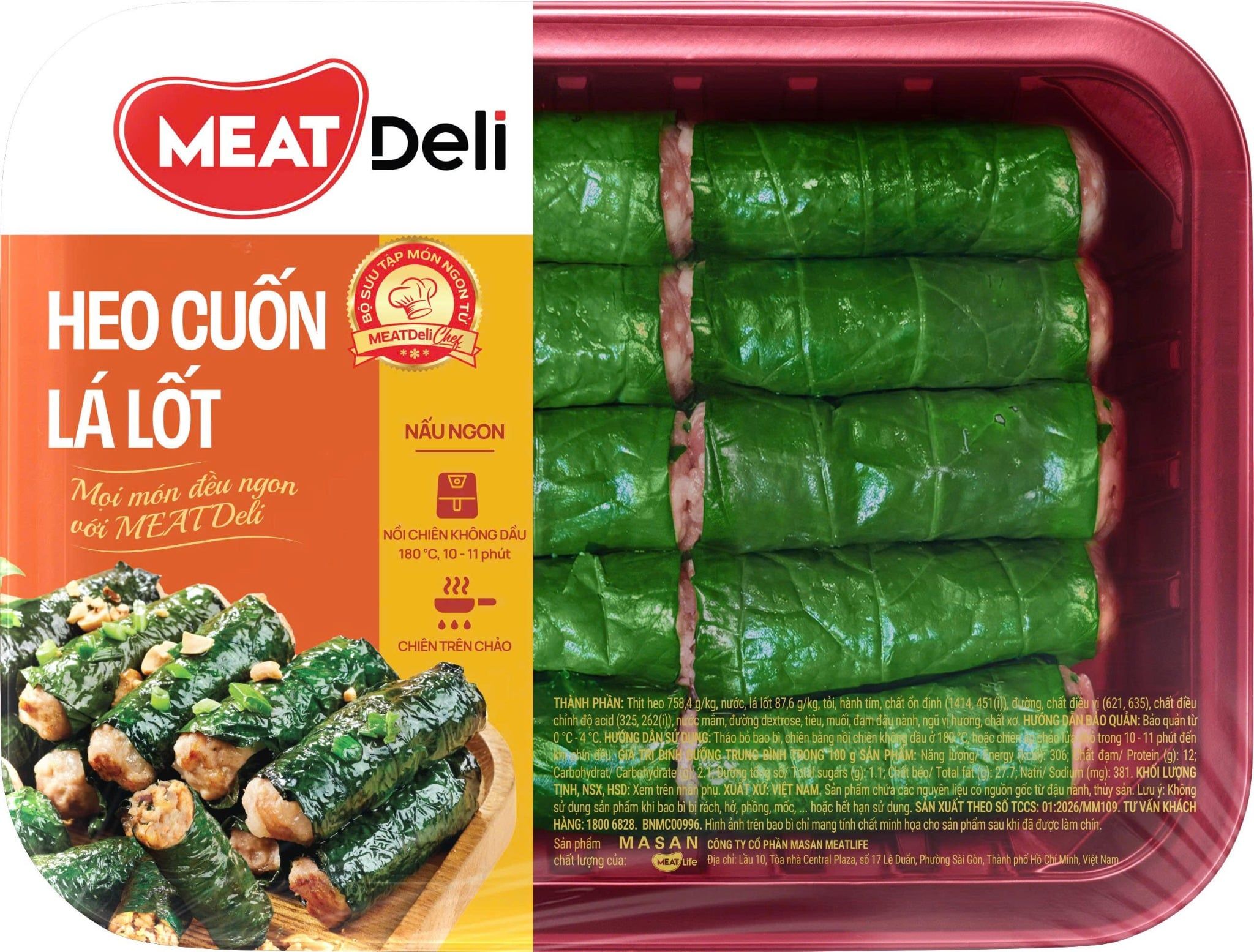  Heo Cuộn Lá Lốt MEATDeli 350gr 