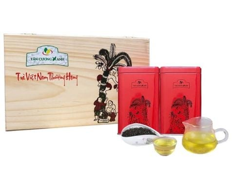 Trà Đinh Ngọc Tiến Vua - Hộp Gỗ Thông 200gram