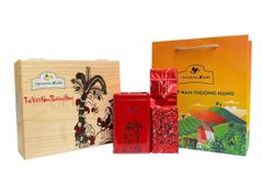 Hộp Trà Tân Cương Gỗ Thông TCX 2 - 200gram Trà Sạch Tân Cương Xanh